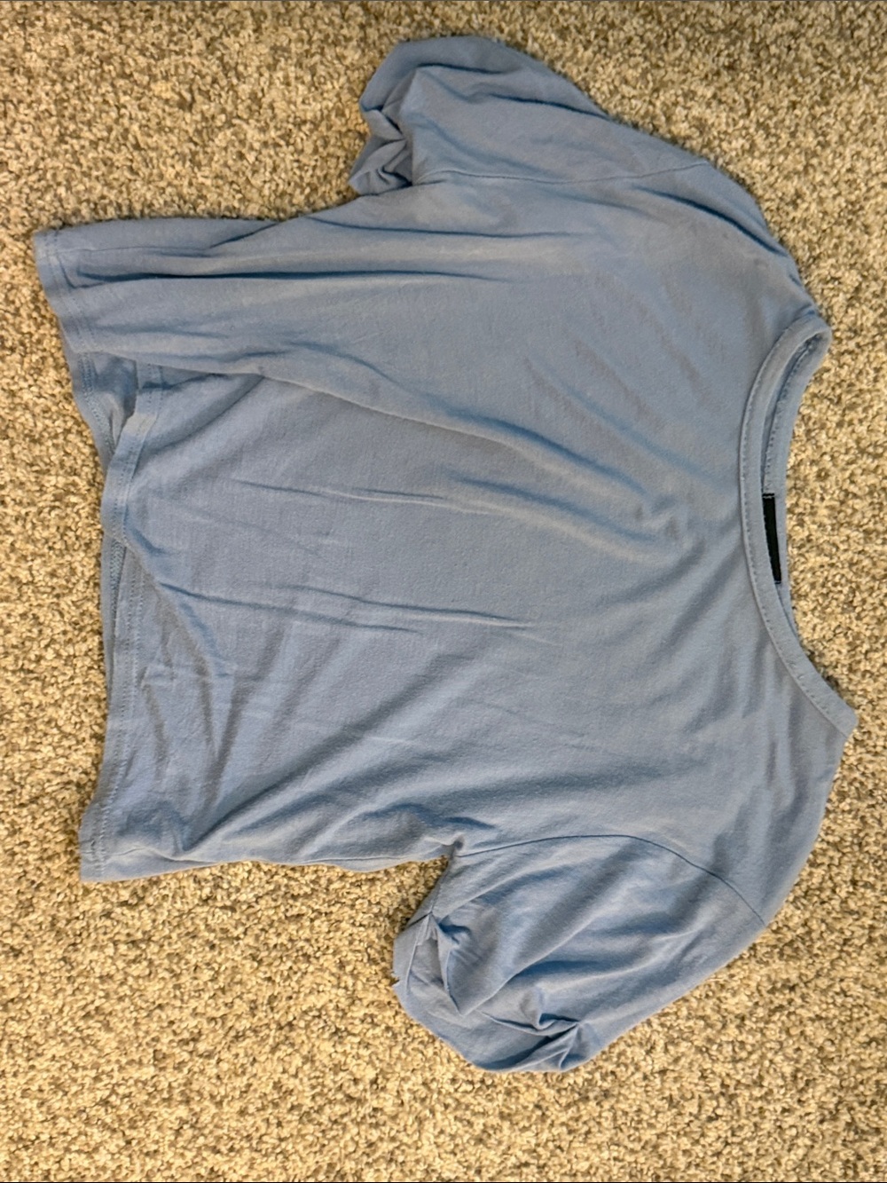 PrettyLittleThing Light Blue Short Sleeve Tee